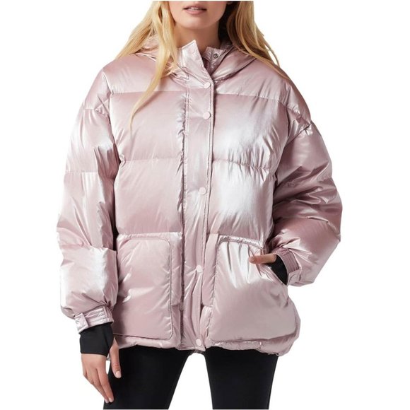 Blanc Noir Blush Pink Cortina Oversize Down Jacket - Picture 1 of 4